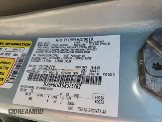2013 Ford Fusion SE Hybrid with VIN 3FA6P0LUXDR375782, listed as a Copart auction lot 61994215 with Not provided miles and Non repairable. Bid and sale history available at DreamBid. Image 13.