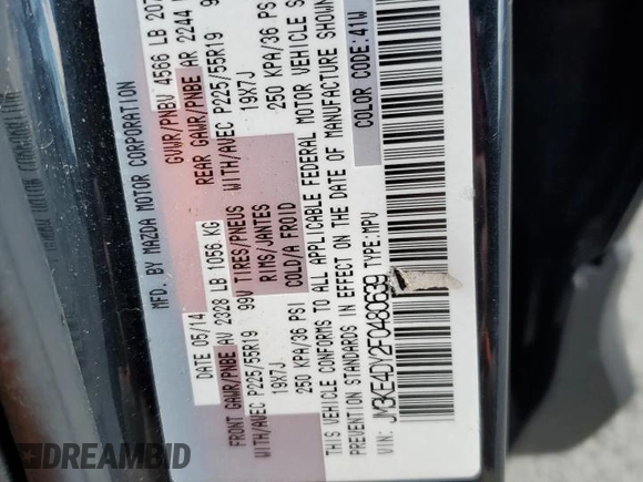 2015 Mazda CX-5 Grand Touring with VIN JM3KE4DY2F0480639, listed as a Copart auction lot 75248594 with 104,652 mi miles and Non Repairable. Bid and sale history available at carsss.com. Image 14.