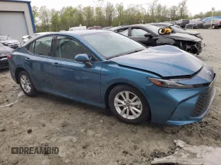 2025 Toyota Camry LE with VIN 4T1DAACK8SU558316, listed as a Copart auction lot 53994435 with 12,327 mi miles and Non Repairable. Bid and sale history available at DreamBid. Image 4.