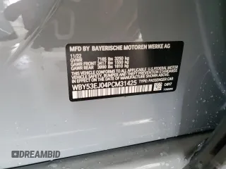 2023 BMW i7 xDrive60 z VIN WBY53EJ04PCM31425, wystawiony jako Copart lot #59719113 z przebiegiem 5414 mil mil oraz . Historia ofert i sprzedaży dostępna na DreamBid. Obrazek 13.