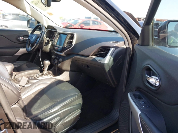 2018 Jeep Cherokee Latitude Plus with VIN 1C4PJLLX2JD525187, listed as a IAAI auction lot 42292946 with 95,492 mi miles and . Bid and sale history available at DreamBid. Image 5.