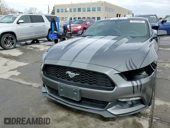 2017 Ford Mustang EcoBoost with VIN 1FA6P8TH5H5210250, listed as a Copart auction lot 49791955 with 107,303 mi miles and Clean Title. Bid and sale history available at DreamBid. Image 14.