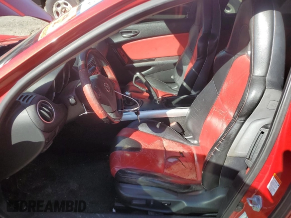 2004 Mazda RX-8 with VIN JM1FE173640127536, listed as a Copart auction lot 45384075 with 107,394 mi miles and Salvage Title. Bid and sale history available at carsss.com. Image 7.