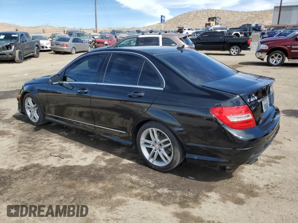 2014 Mercedes-Benz C-Class C 250 Sport with VIN WDDGF4HB9ER313888, listed as a Copart auction lot 48814895 with 159,815 mi miles and Salvage Title. Bid and sale history available at carsss.com. Image 2.