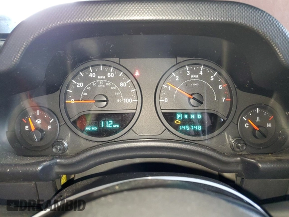2008 Jeep Wrangler X with VIN 1J4FA241X8L541485, listed as a Copart auction lot 54050235 with 145,748 mi miles and Salvage title. Bid and sale history available at DreamBid. Image 9.