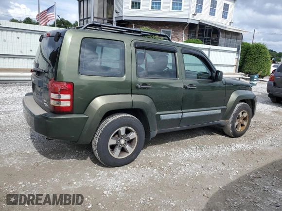 2008 Jeep Liberty Sport with VIN 1J8GN28K18W133787, listed as a Copart auction lot 54674995 with 127,377 mi miles and Non Repairable. Bid and sale history available at carsss.com. Image 3.