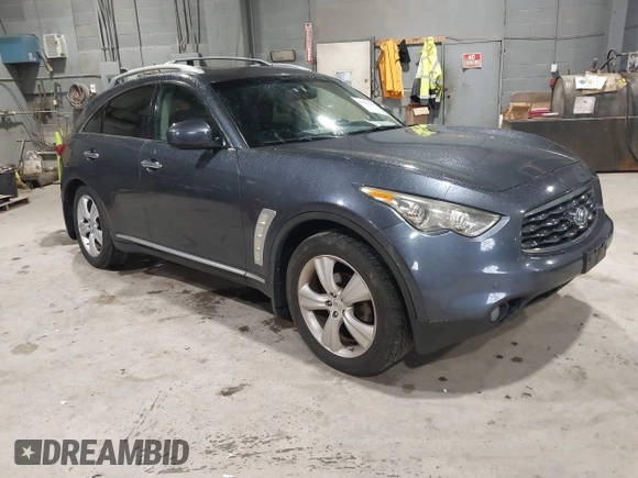 2010 Infiniti FX with VIN JN8AS1MW7AM853691, listed as a IAAI auction lot 41952368 with 198,659 mi miles. Bid and sale history available at carsss.com. Image 1.
