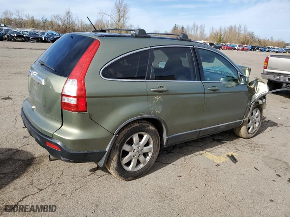 2007 Honda CR-V EX-L with VIN JHLRE38787C008984, listed as a Copart auction lot 46945165 with 180,986 mi miles and Salvage Title. Bid and sale history available at carsss.com. Image 3.