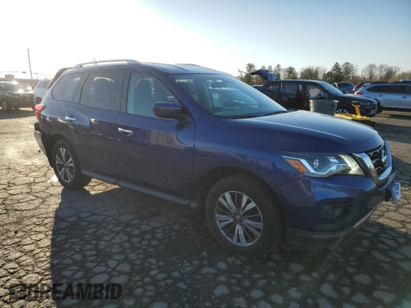2017 Nissan Pathfinder SV with VIN 5N1DR2MM5HC632319, listed as a Copart auction lot 48549315 with 131,729 mi miles and Salvage Title. Bid and sale history available at carsss.com. Image 4.