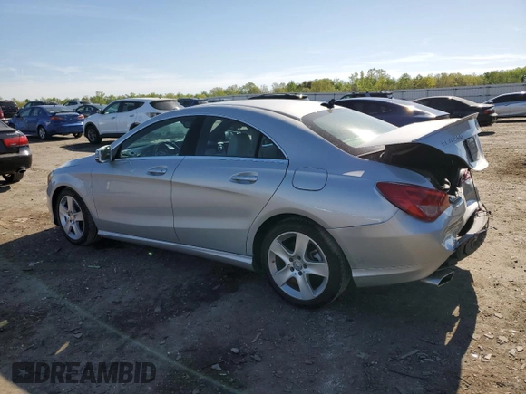 2016 Mercedes-Benz CLA 250 with VIN WDDSJ4EB6GN310163, listed as a Copart auction lot 52034004 with 82,605 mi miles and . Bid and sale history available at DreamBid. Image 2.