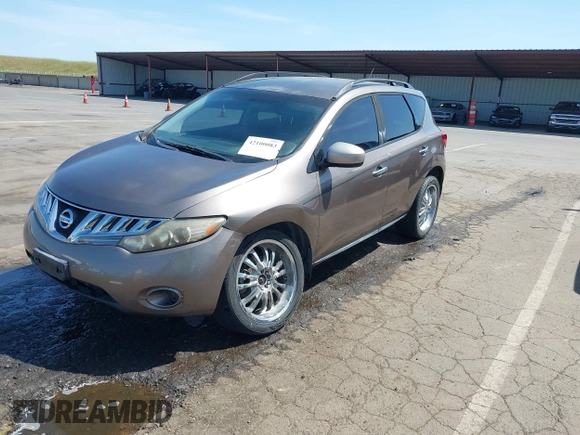 2009 Nissan Murano S with VIN JN8AZ18W09W101370, listed as a IAAI auction lot 42100083 with 168,687 mi miles and . Bid and sale history available at carsss.com. Image 20.