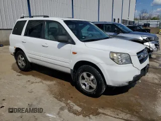 2006 Honda Pilot EX-L with VIN 2HKYF18556H524909, listed as a Copart auction lot 52344245 with 284,456 mi miles and Non Repairable. Bid and sale history available at DreamBid. Image 4.