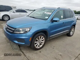 2017 Volkswagen Tiguan Wolfsburg Edition with VIN WVGRV7AX7HK039564, listed as a Copart auction lot 59151775 with 127,522 mi miles and Salvage title. Bid and sale history available at DreamBid. Image 1.