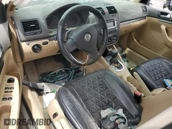 2006 Volkswagen Jetta 2.5L with VIN 3VWSF71K56M765739, listed as a Copart auction lot 55774615 with Not provided miles and Salvage title. Bid and sale history available at DreamBid. Image 8.
