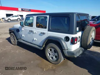 2020 Jeep Wrangler Unlimited Sport S with VIN 1C4HJXDN6LW161341, listed as a IAAI auction lot 41217843 with 74,196 mi miles and . Bid and sale history available at DreamBid. Image 3.