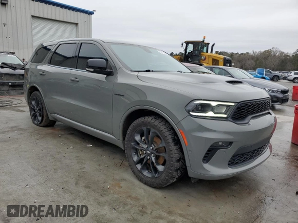 2021 Dodge Durango R/T with VIN 1C4SDHCT2MC790343, listed as a Copart auction lot 88030625 with 95,798 mi miles and Salvage Title. Bid and sale history available at DreamBid. Image 4.