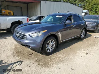 2010 Infiniti FX35 with VIN JN8AS1MW3AM851744, listed as a Copart auction lot 71165354 with 247,174 mi miles and Salvage Title. Bid and sale history available at carsss.com. Image 1.