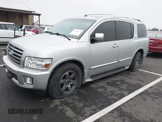 2005 Infiniti QX56 with VIN 5N3AA08C45N809319, listed as a IAAI auction lot 41324227 with 138,457 mi miles. Bid and sale history available at carsss.com. Image 2.
