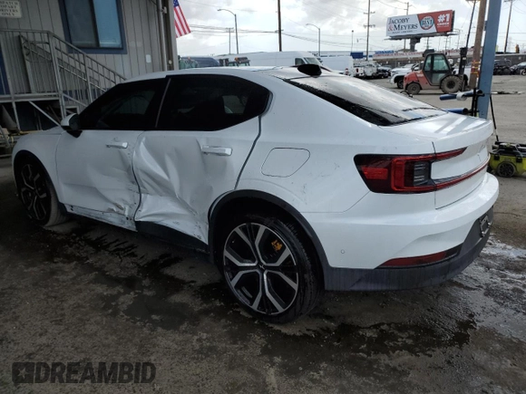 2021 Polestar 2 Launch Edition with VIN LPSED3KA7ML014881, listed as a Copart auction lot 50965635 with 22,878 mi miles and Salvage Title. Bid and sale history available at DreamBid. Image 2.