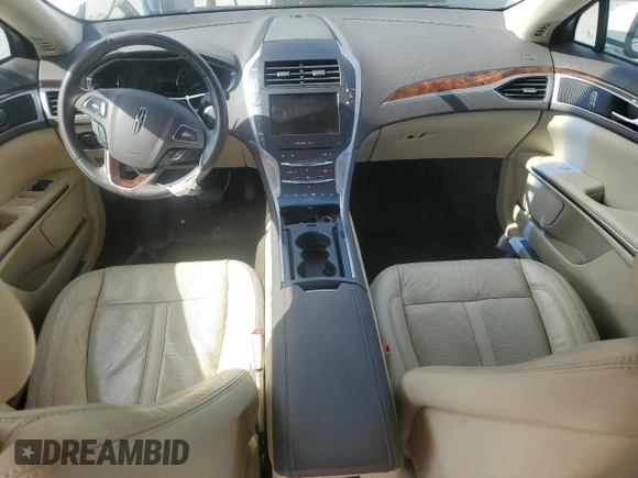 2015 Lincoln MKZ with VIN 3LN6L2GK7FR607330, listed as a Copart auction lot 52520855 with 33,743 mi miles and Salvage title. Bid and sale history available at DreamBid. Image 8.