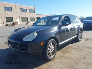 2004 Porsche Cayenne S with VIN WP1AB29P74LA64484, listed as a IAAI auction lot 41414202 with 163,535 mi miles. Bid and sale history available at carsss.com. Image 2.