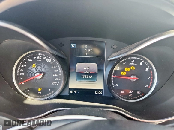2017 Mercedes-Benz C 300 with VIN 55SWF4JB5HU202389, listed as a Copart auction lot 62884515 with 135,848 mi miles and Clean title. Bid and sale history available at DreamBid. Image 9.