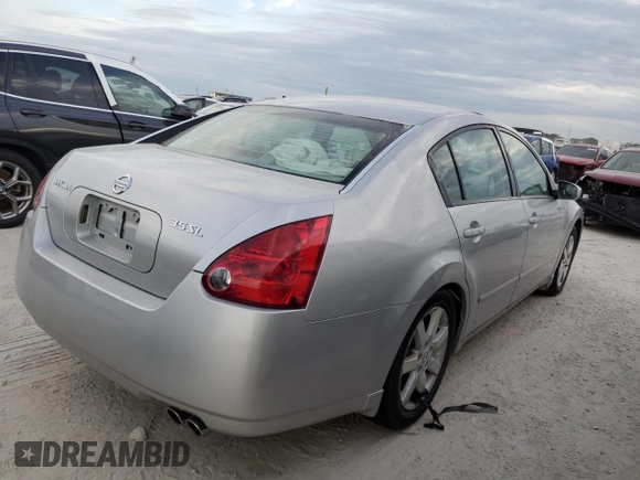 2004 Nissan Maxima SE with VIN 1N4BA41E24C896335, listed as a Copart auction lot 75113624 with 0 mi miles and Salvage Title. Bid and sale history available at carsss.com. Image 3.