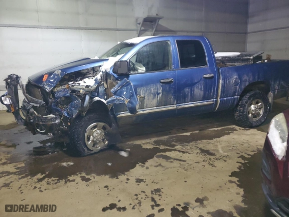 2006 Dodge Ram 3500 SLT with VIN 3D7LX38C96G187872, listed as a Copart auction lot 44770205 with 0 mi miles and Salvage Title. Bid and sale history available at carsss.com. Image 1.