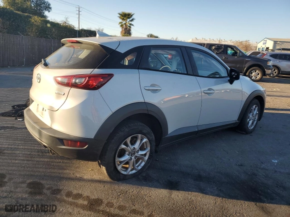 2018 Mazda CX-3 Sport with VIN JM1DKFB78J0317177, listed as a Copart auction lot 41909555 with 53,890 mi miles and Salvage Title. Bid and sale history available at carsss.com. Image 3.