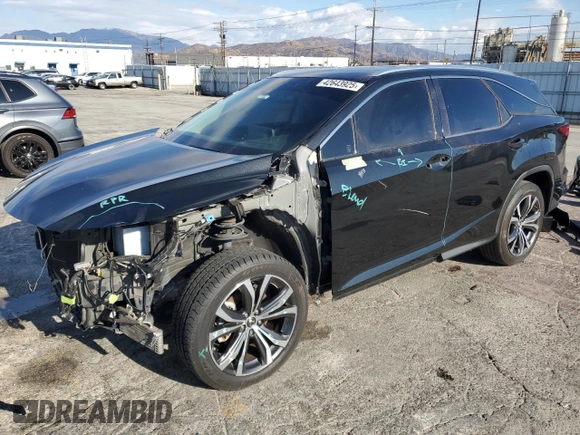 2022 Lexus RX with VIN JTJHZKEA2N2027232, listed as a Copart auction lot 42643925 with 42,593 mi miles and Salvage Title. Bid and sale history available at carsss.com. Image 1.