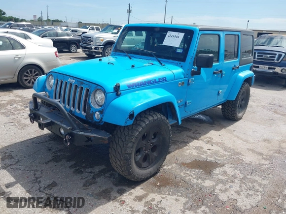 2017 Jeep Wrangler Unlimited Sahara z VIN 1C4BJWEG9HL722849, wystawiony jako IAAI lot #42435486 z przebiegiem 107 571 mil mil oraz . Historia ofert i sprzedaży dostępna na DreamBid. Obrazek 17.