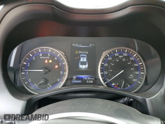2018 Infiniti Q60 Sport with VIN JN1EV7EK1JM343312, listed as a Copart auction lot 76937894 with 79,036 mi miles and Salvage Title. Bid and sale history available at DreamBid. Image 9.
