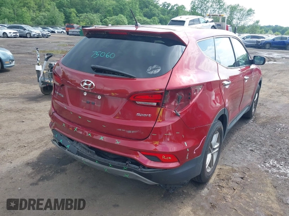 2018 Hyundai Santa Fe 2.4L with VIN 5XYZT3LB3JG541780, listed as a IAAI auction lot 42384065 with 96,754 mi miles and . Bid and sale history available at DreamBid. Image 17.