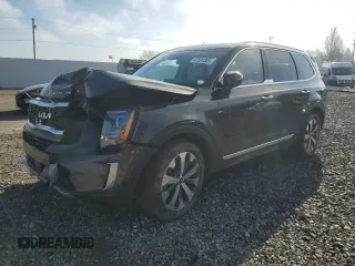 2022 Kia Telluride S with VIN 5XYP6DHC0NG300464, listed as a Copart auction lot 47324385 with 14,838 mi miles and Salvage Title. Bid and sale history available at carsss.com. Image 1.