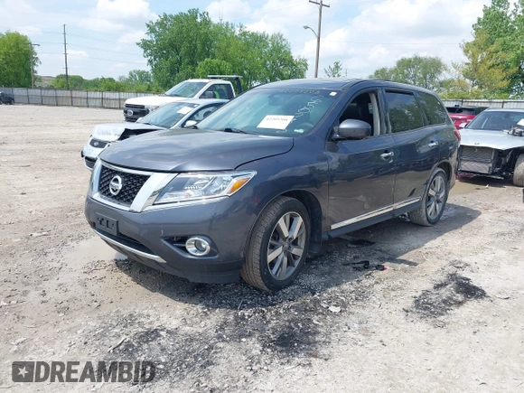2014 Nissan Pathfinder S with VIN 5N1AR2MM5EC650785, listed as a IAAI auction lot 42209208 with 149,599 mi miles and . Bid and sale history available at DreamBid. Image 2.