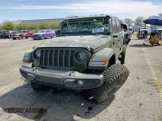 2021 Jeep Wrangler Unlimited Sahara Altitude с VIN 1C4HJXEM0MW655802, выставлен на аукционе Copart как лот 53337225 с пробегом 48 130 миль миль и Списание • Salvage title. История ставок и продаж доступна на DreamBid. Изображение 11.