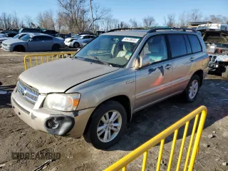 2007 Toyota Highlander Hybrid with VIN JTEHW21A970039065, listed as a Copart auction lot 45470635 with 223,983 mi miles and Non Repairable. Bid and sale history available at carsss.com. Image 1.