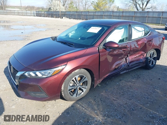 2022 Nissan Sentra SV with VIN 3N1AB8CV5NY264707, listed as a IAAI auction lot 41972677 with 69,982 mi miles and . Bid and sale history available at DreamBid. Image 17.