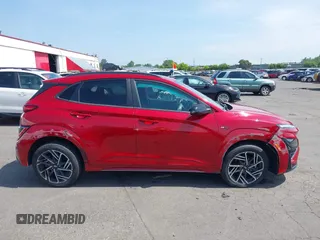2022 Hyundai Kona N Line with VIN KM8K3CA3XNU798240, listed as a IAAI auction lot 42117790 with 34,276 mi miles and . Bid and sale history available at DreamBid. Image 13.