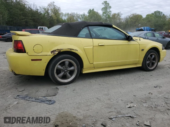 2001 Ford Mustang GT Deluxe with VIN 1FAFP45X31F114470, listed as a Copart auction lot 54060655 with 107,373 mi miles and Clean Title. Bid and sale history available at carsss.com. Image 3.