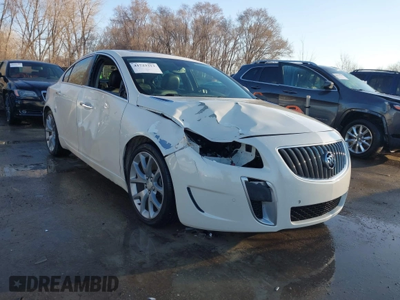 2013 Buick Regal GS with VIN 2G4GV5GV4D9161019, listed as a IAAI auction lot 41742212 with 133,722 mi miles. Bid and sale history available at carsss.com. Image 1.