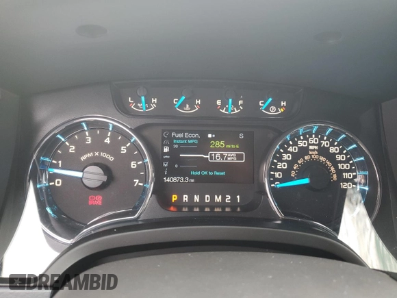 2014 Ford F-150 XL with VIN 1FTFX1ET4EKF02567, listed as a Copart auction lot 52896365 with 140,873 mi miles and Salvage Title. Bid and sale history available at carsss.com. Image 9.