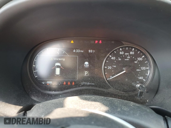 2023 Nissan Kicks SV with VIN 3N1CP5CV9PL567496, listed as a Copart auction lot 60511995 with 27,514 mi miles and Salvage title. Bid and sale history available at DreamBid. Image 9.