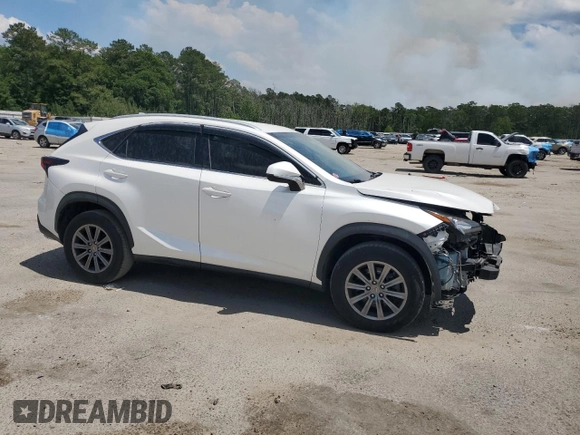 2017 Lexus NX 200t with VIN JTJYARBZ0H2068702, listed as a Copart auction lot 55040435 with 123,064 mi miles and Salvage title. Bid and sale history available at DreamBid. Image 4.