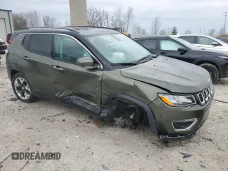 2018 Jeep Compass Limited with VIN 3C4NJDCBXJT360534, listed as a Copart auction lot 52003225 with 52,114 mi miles and Clean Title. Bid and sale history available at carsss.com. Image 4.