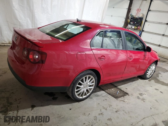 2008 Volkswagen Jetta Wolfsburg Edition with VIN 3VWRJ71K48M123206, listed as a Copart auction lot 66570624 with 190,432 mi miles and Salvage title. Bid and sale history available at DreamBid. Image 3.