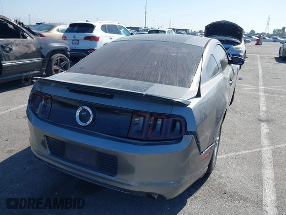 2014 Ford Mustang V6 with VIN 1ZVBP8AM9E5210284, listed as a IAAI auction lot 41957298 with 108,579 mi miles. Bid and sale history available at carsss.com. Image 4.