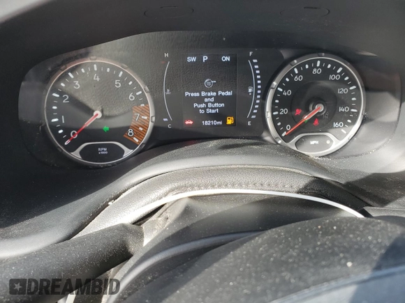 2021 Jeep Renegade Jeepster with VIN ZACNJCAB2MPM71178, listed as a Copart auction lot 47552355 with 18,210 mi miles and Salvage title. Bid and sale history available at DreamBid. Image 9.