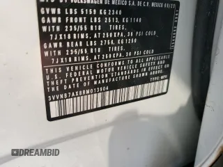 2024 Volkswagen Tiguan SE z VIN 3VVNB7AX8RM013904, wystawiony jako Copart lot #53521455 z przebiegiem 13 477 mil mil oraz Szkoda całkowita • Salvage title. Historia ofert i sprzedaży dostępna na DreamBid. Obrazek 12.