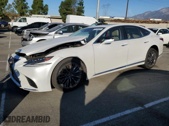 2020 Lexus LS with VIN JTHD51FF5L5012803, listed as a Copart auction lot 75730534 with 30,365 mi miles and Salvage Title. Bid and sale history available at carsss.com. Image 1.